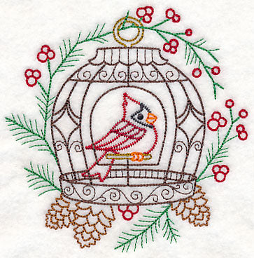 Cardinal Birdcage (Vintage)