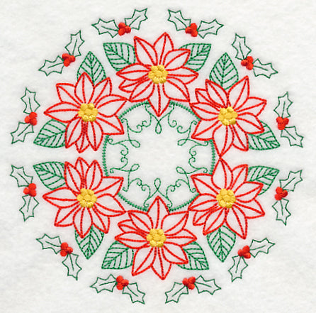 Kaleidoscope of Poinsettias (Vintage)