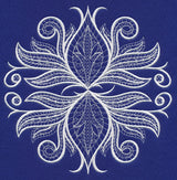Simple Symmetry Flourish (Whitework)