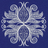 Simple Symmetry Flourish (Whitework)