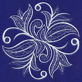 Whirls and Twirls Flourish (Whitework)