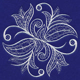 Whirls and Twirls Flourish (Whitework)