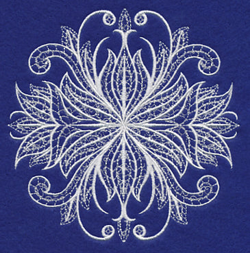 Swirling Symphony Flourish (Whitework)