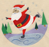 Skating Santa Scene