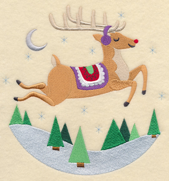 Frolicking Rudolph Scene