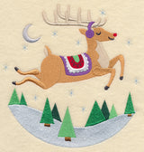 Frolicking Rudolph Scene