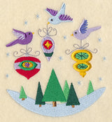 Birds and Ornaments Scene