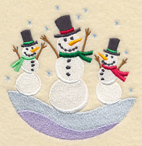 Snowmen Friends Scene