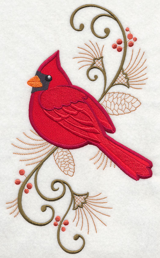 Elegant Cardinal Spray