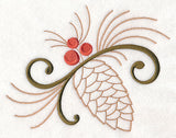 Elegant Pinecone Flourish