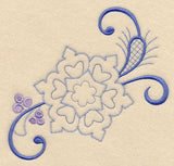 Elegant Snowy Flourish