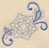 Elegant Snowy Flourish