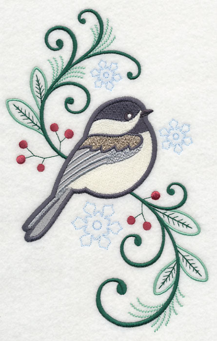 Elegant Chickadee Spray