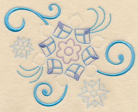 Elegant Snowflake Flourish