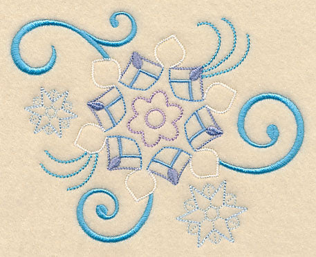 Elegant Snowflake Flourish