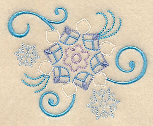 Elegant Snowflake Flourish