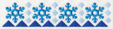 Nordic Winter Snowflake Border