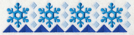 Nordic Winter Snowflake Border