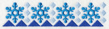 Nordic Winter Snowflake Border