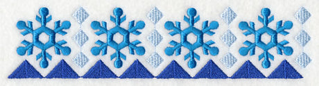 Nordic Winter Snowflake Border