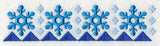 Nordic Winter Snowflake Border