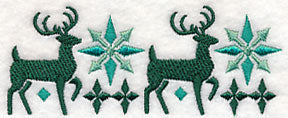 Nordic Winter Deer Border