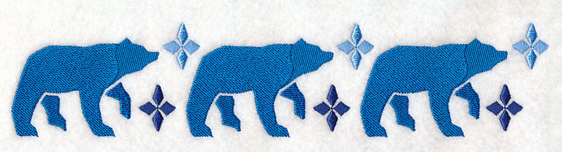 Nordic Winter Bear Border