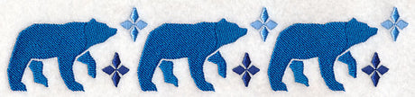 Nordic Winter Bear Border