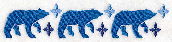 Nordic Winter Bear Border