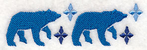 Nordic Winter Bear Border