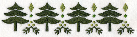 Nordic Winter Tree Border
