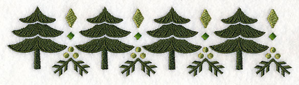 Nordic Winter Tree Border