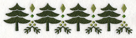 Nordic Winter Tree Border