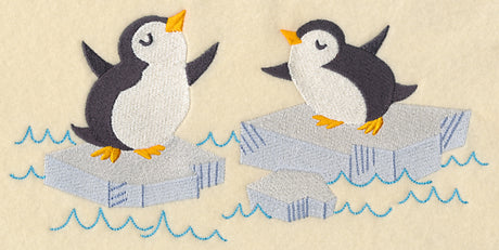 Playful Arctic Penguins