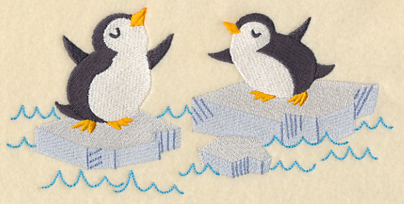 Playful Arctic Penguins