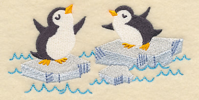 Playful Arctic Penguins