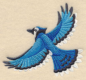 Flying Blue Jay
