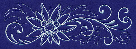 Snowy Edelweiss Border Filigree