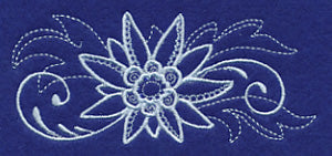 Snowy Edelweiss Border Filigree