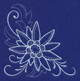 Snowy Edelweiss Corner Filigree