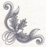 Classic Christmas Holly Corner