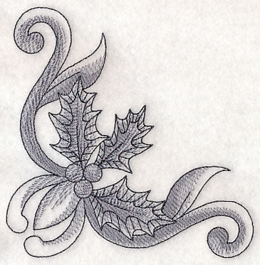 Classic Christmas Holly Corner