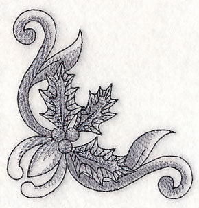 Classic Christmas Holly Corner