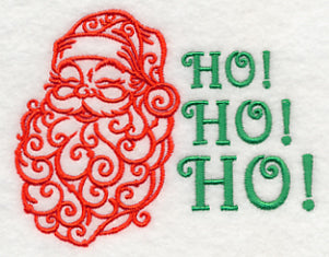 Santa Ho Ho Ho (Filigree)