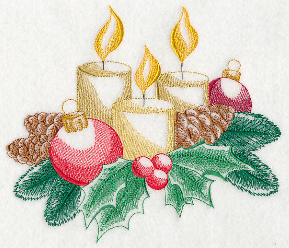 Christmas Candles (Toile)