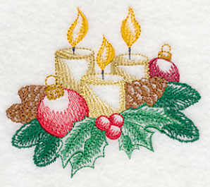 Christmas Candles (Toile)