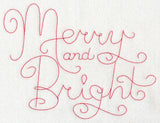 Merry and Bright (Redwork)