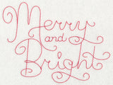 Merry and Bright (Redwork)