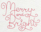 Merry and Bright (Redwork)