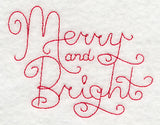 Merry and Bright (Redwork)
